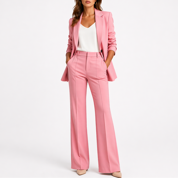 Ottoline | Set aus Blazer und Hose mit geradem Bein für Damen