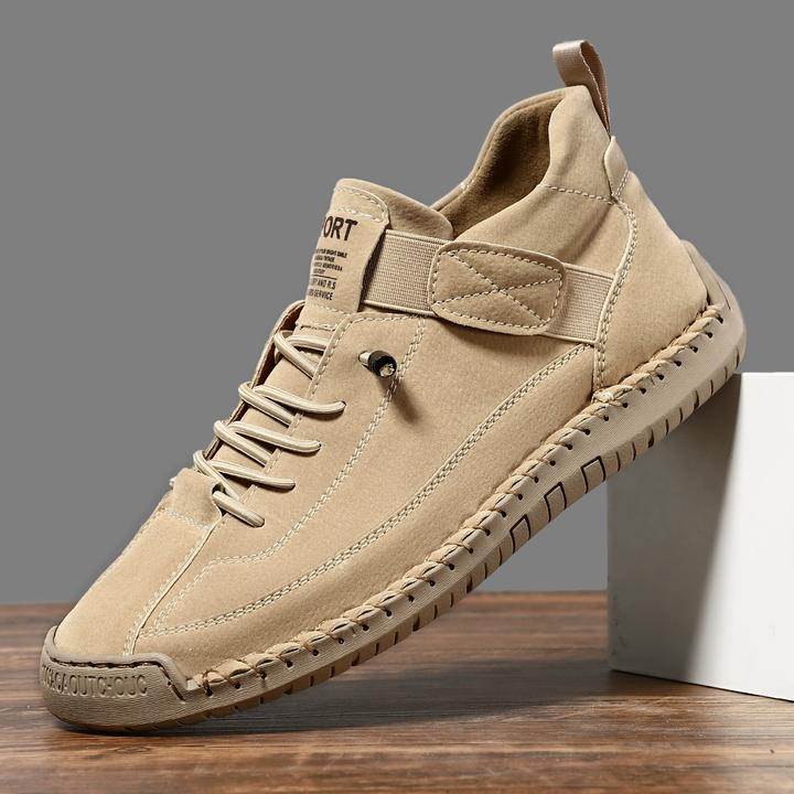 Alceste | Canvas-Sneakers mit Schnürung und Ziernähten für Damen