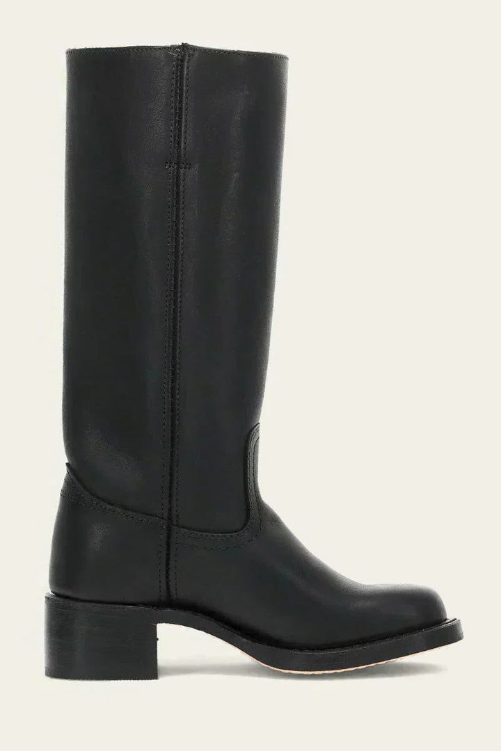 Tessa | Kniehohe Stiefel aus Leder und Wildleder mit Blockabsatz für Damen