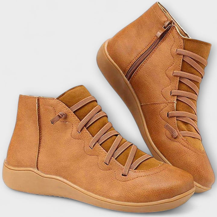 Sieglinde - Bequeme Schnür-Stiefeletten