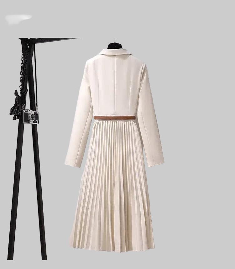Brigitta | Blazerkleid mit Plisseerock und Gürtel für Damen
