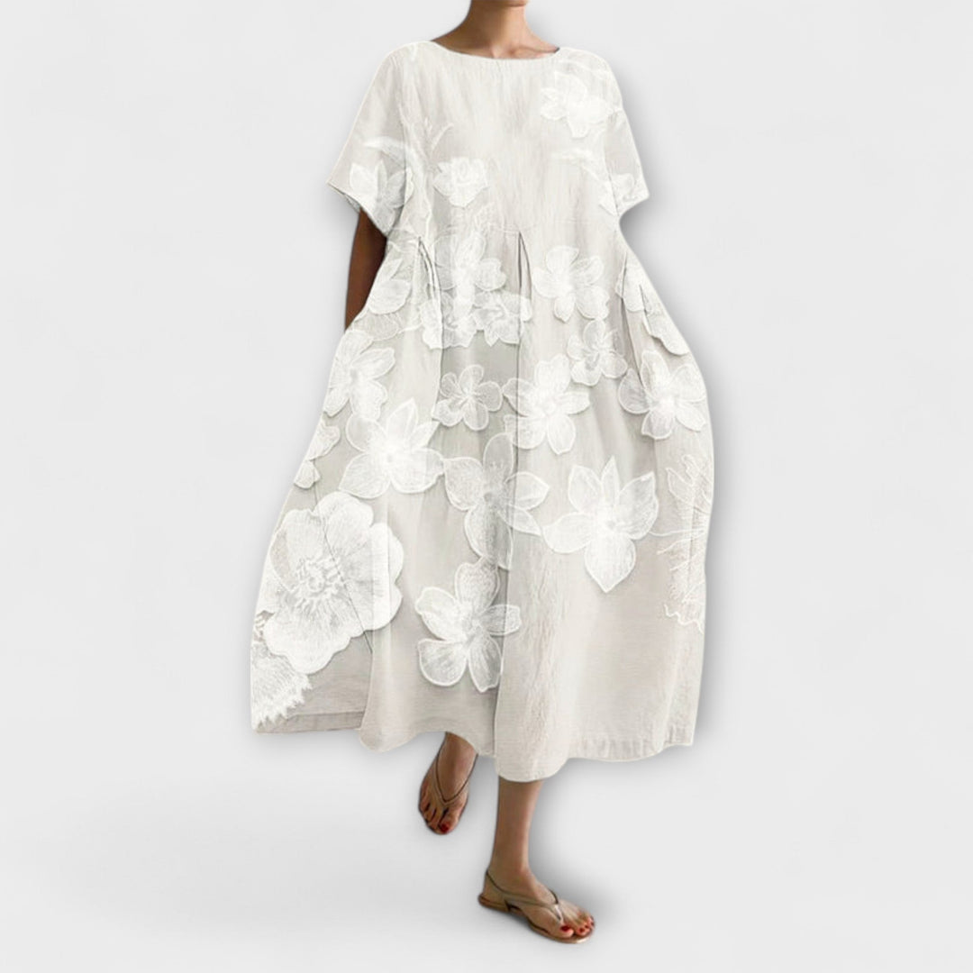 Olivia - Elegantes Kleid mit Blumenmuster