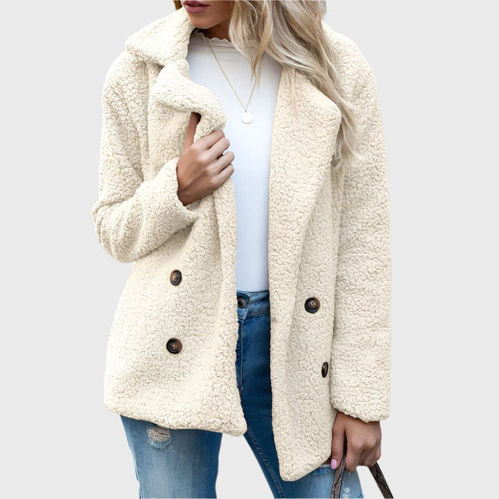 Dorothy | Zweireihige Sherpa-Jacke für Damen