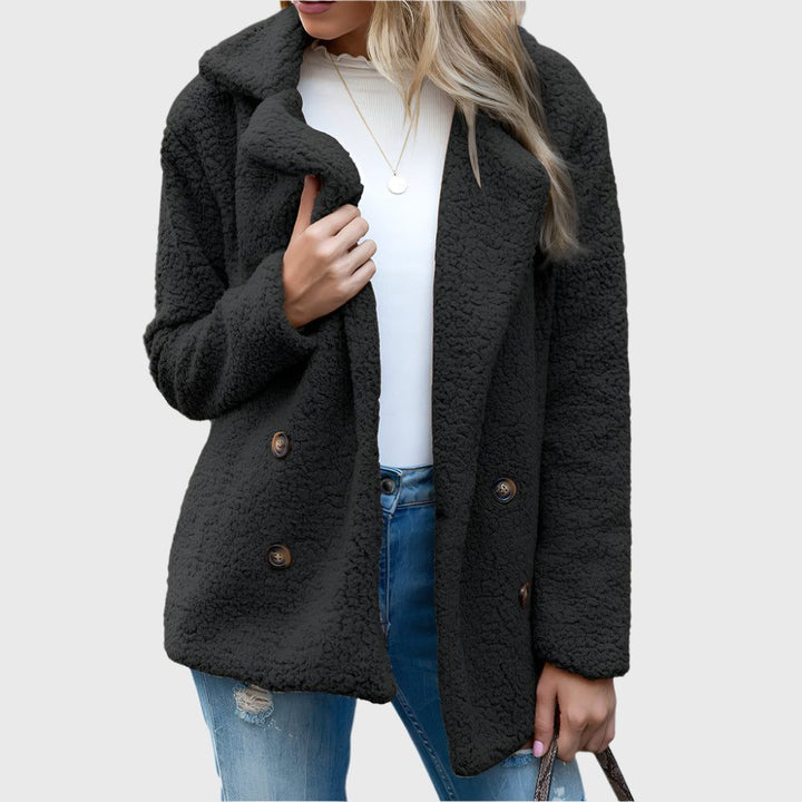 Dorothy | Zweireihige Sherpa-Jacke für Damen