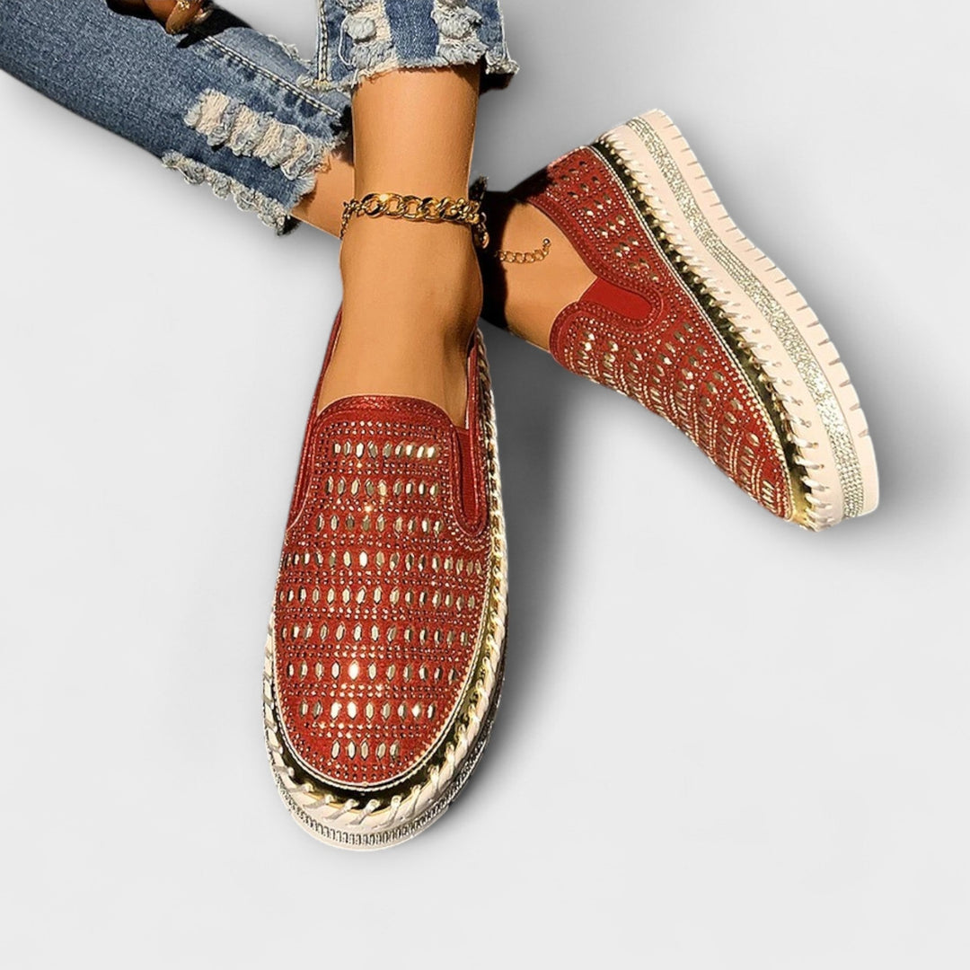 Kunigunde - Espadrille-Loafer mit Strass
