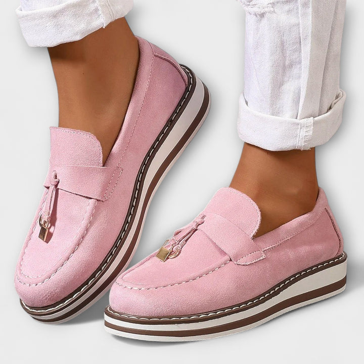 Helga - Rosa Plateau-Loafer