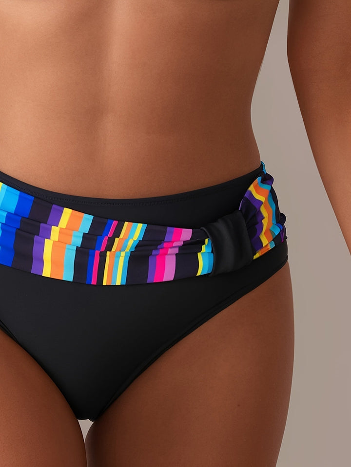 Azuur - Lebhafter Streifenprint mit schmeichelnder hoher Taille