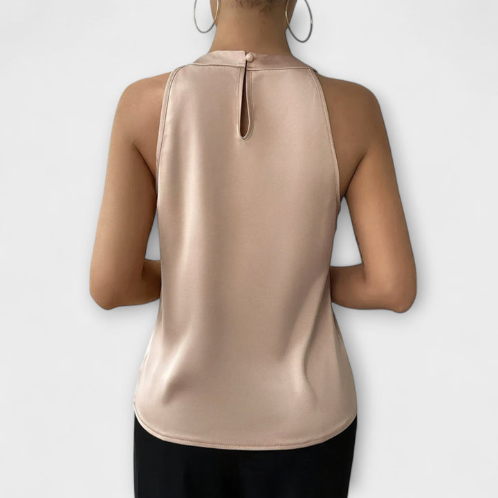 Skye - Champagnerfarbenes Off-Shoulder-Top