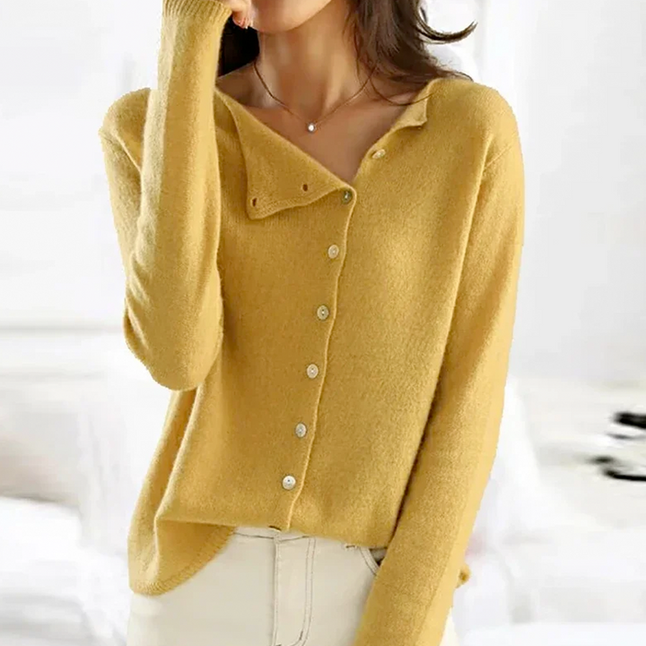 Thalia | Strickjacke mit V-Ausschnitt und Knopfleiste für Damen