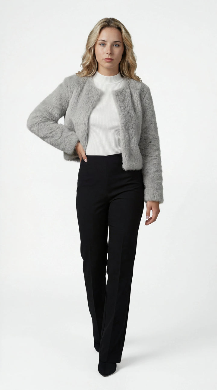 Emmy | Kurzer Bolero aus Kunstfell für Damen