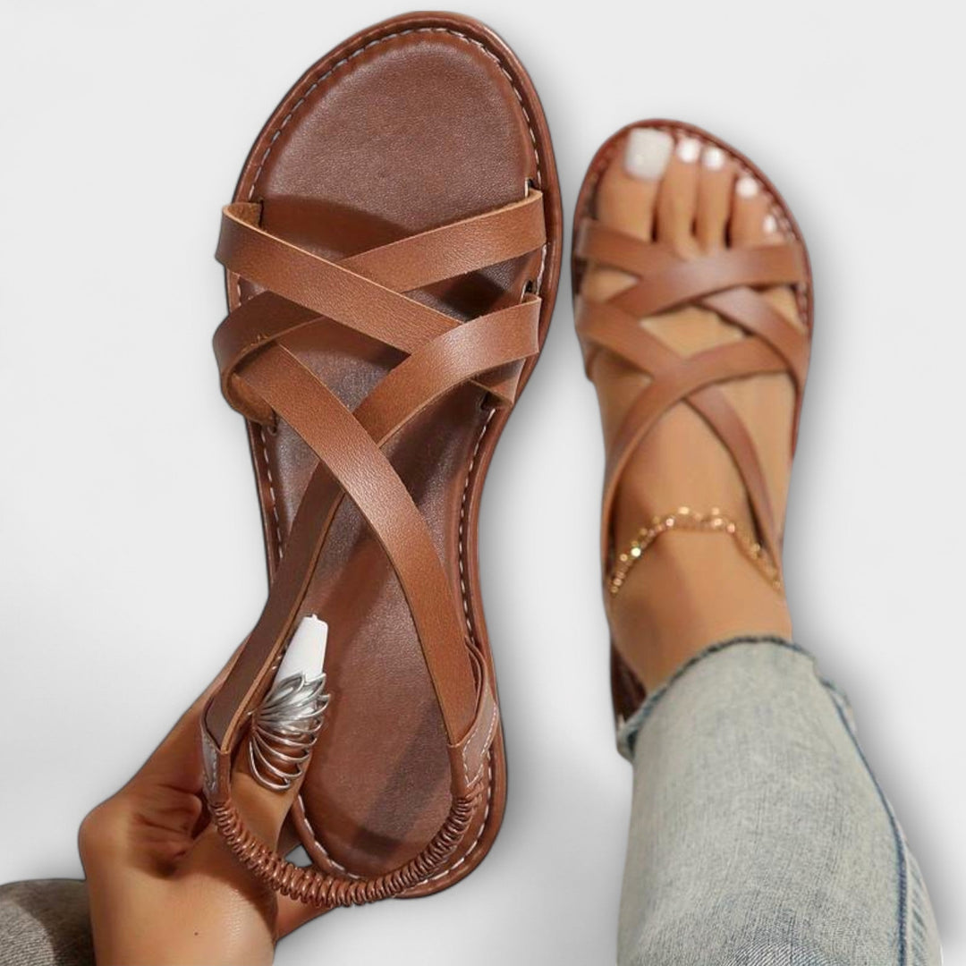 Edeltraud - Sandalen mit Kreuzriemen