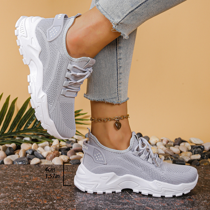 Hermance | Chunky-Sneakers aus Mesh mit Schnürung für Damen