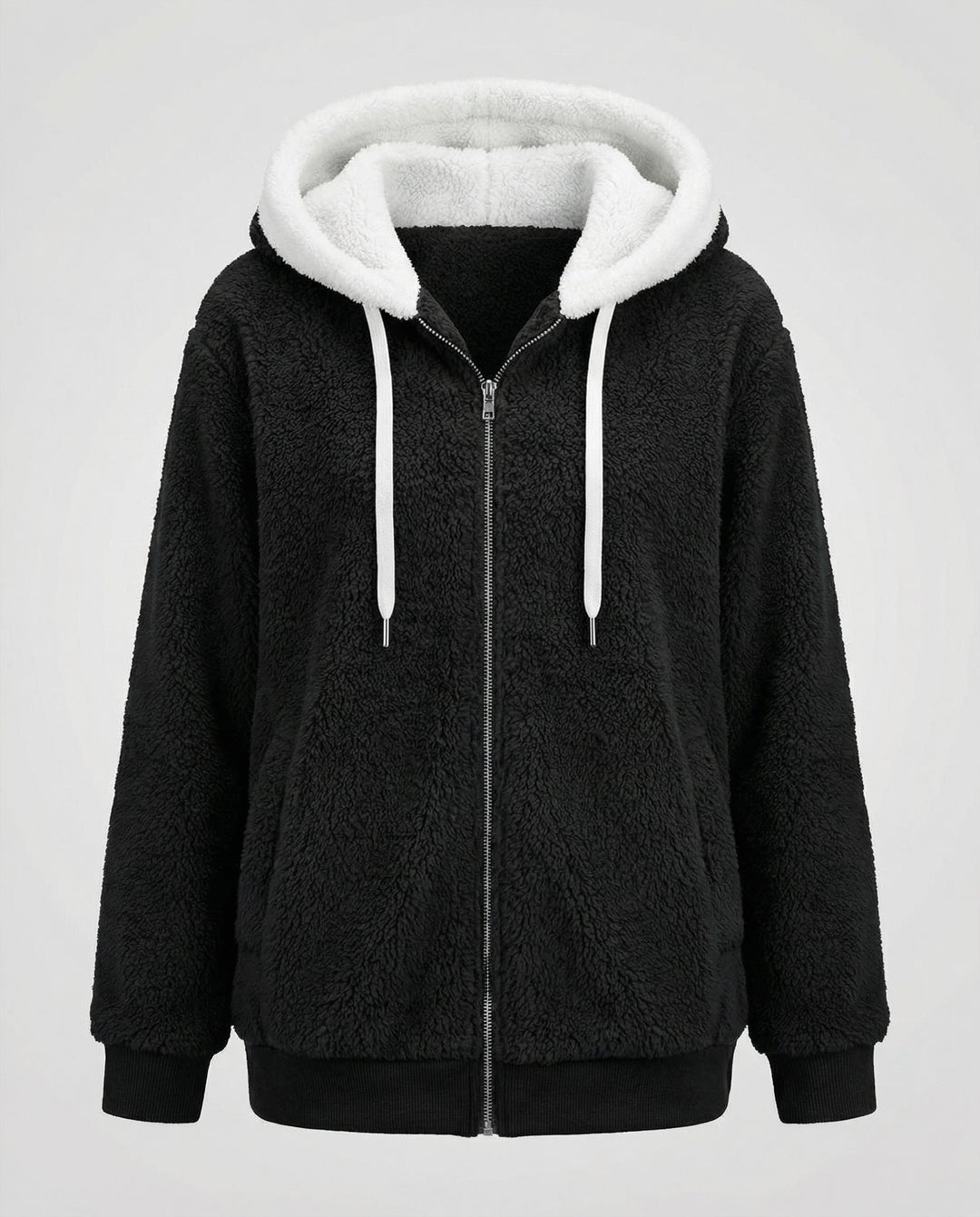 Iolanthe | Oversized-Fleecejacke mit Kapuze für Damen