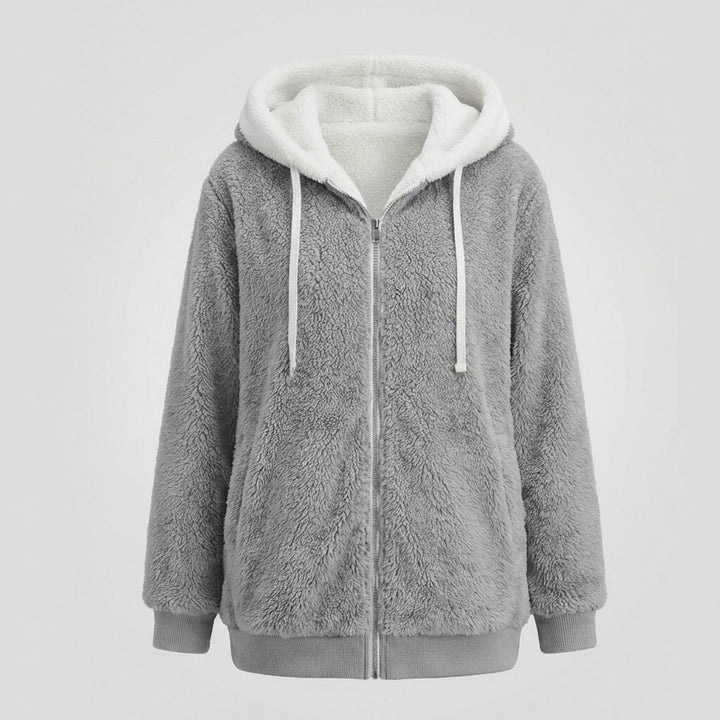 Iolanthe | Oversized-Fleecejacke mit Kapuze für Damen