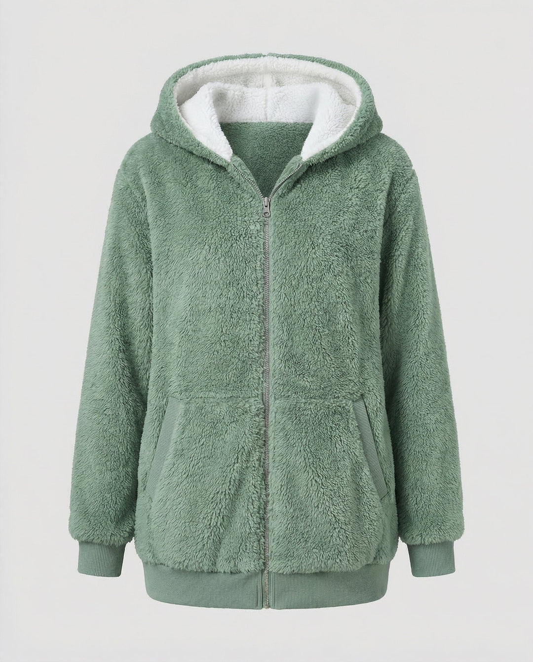 Iolanthe | Oversized-Fleecejacke mit Kapuze für Damen