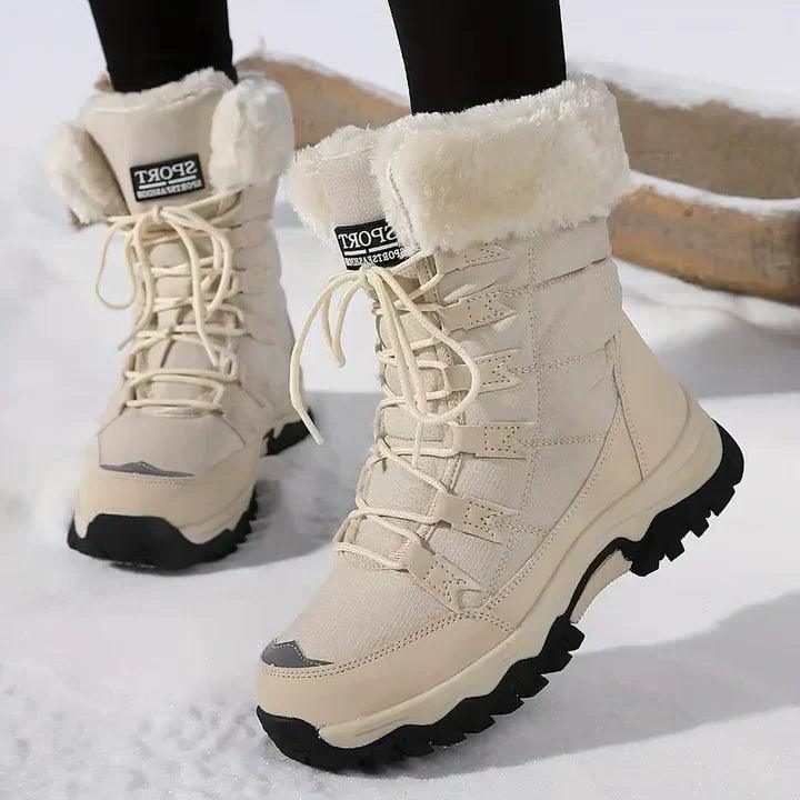 Lotta | Winterstiefel mit Kunstfellfutter und Schnürung für Damen