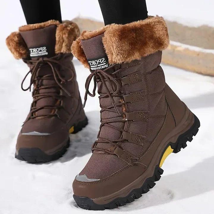 Lotta | Winterstiefel mit Kunstfellfutter und Schnürung für Damen