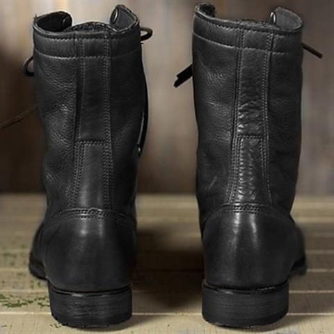 Selma | Wadenhohe Schnürstiefel aus Leder für Damen