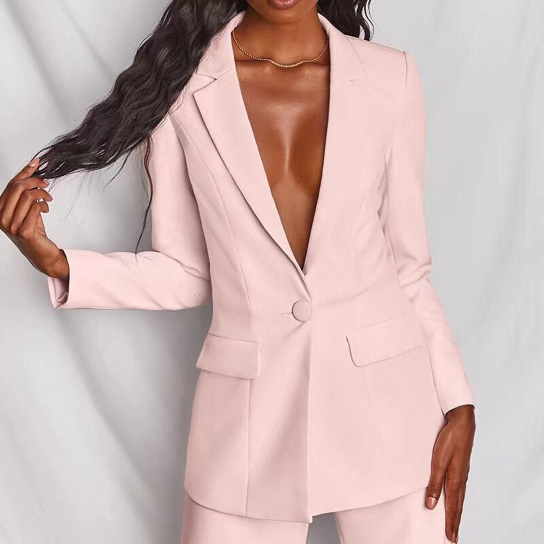Tirzah | Set aus Blazer und weiter Hose in leuchtender Farbe für Damen