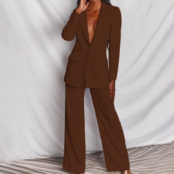 Tirzah | Set aus Blazer und weiter Hose in leuchtender Farbe für Damen