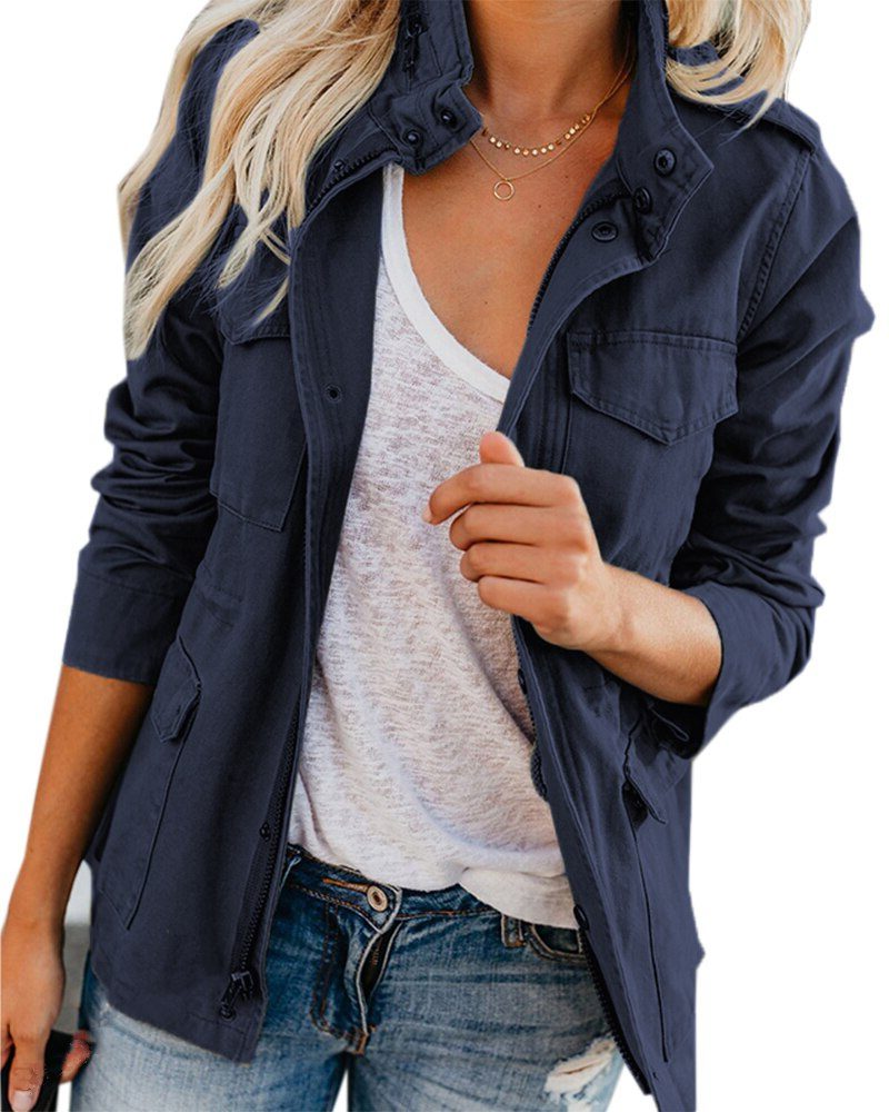 Liviana | Utility-Jacke mit Stehkragen für Damen