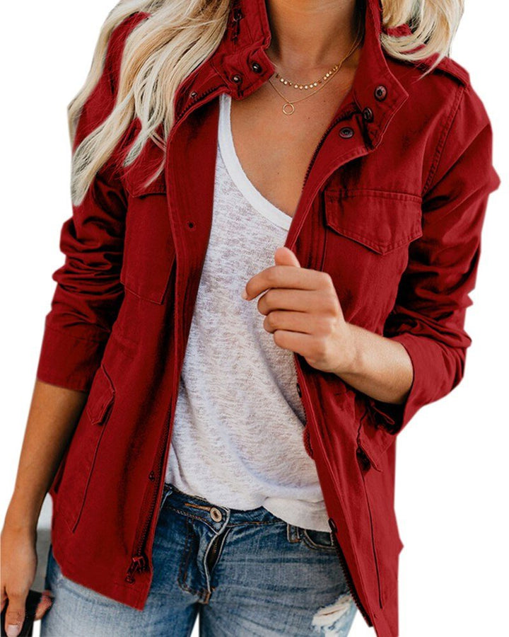 Liviana | Utility-Jacke mit Stehkragen für Damen
