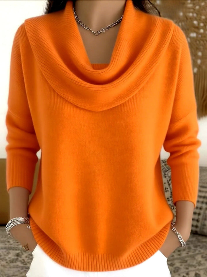 Lourdes | Strickpullover mit Wasserfallausschnitt für Damen