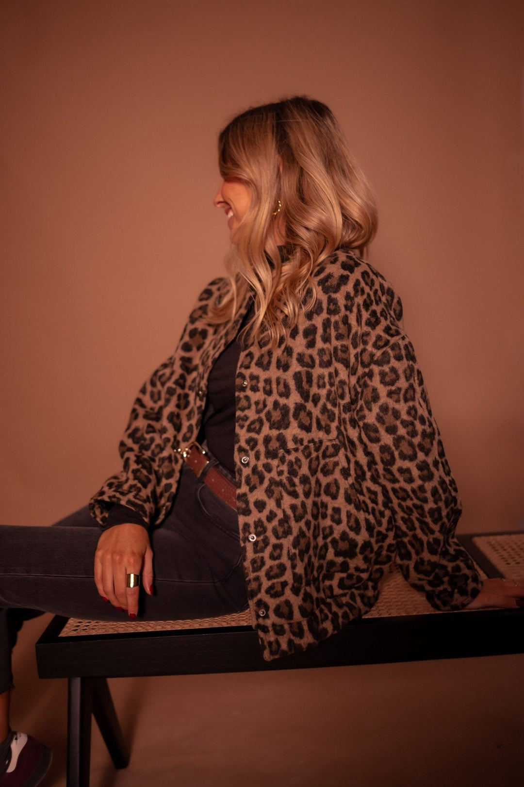 Emmaline | Bomberjacke mit Leopardenmuster für Damen