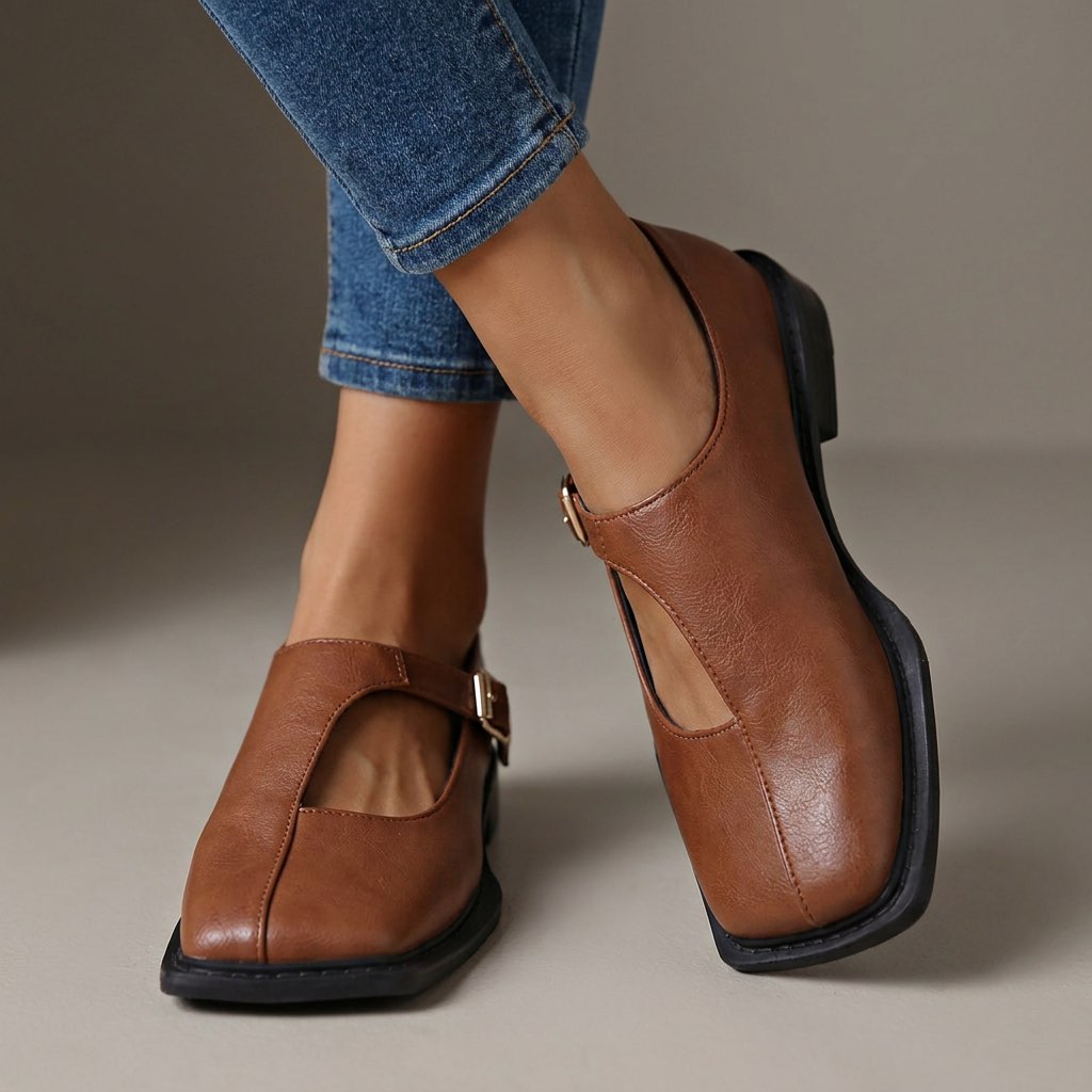 Rosalie – Mary-Jane-Schuhe mit niedrigem Blockabsatz