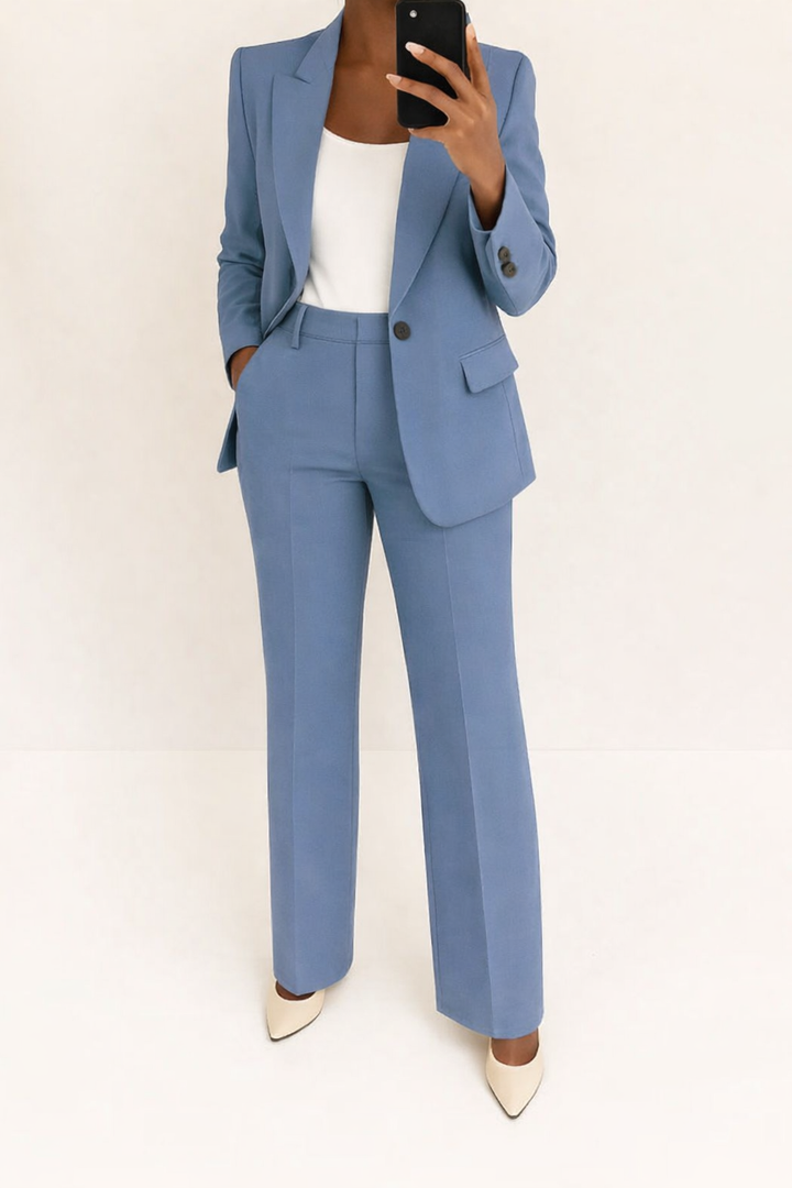 Carla | Hosenanzug mit Blazer und weiter Hose für Damen