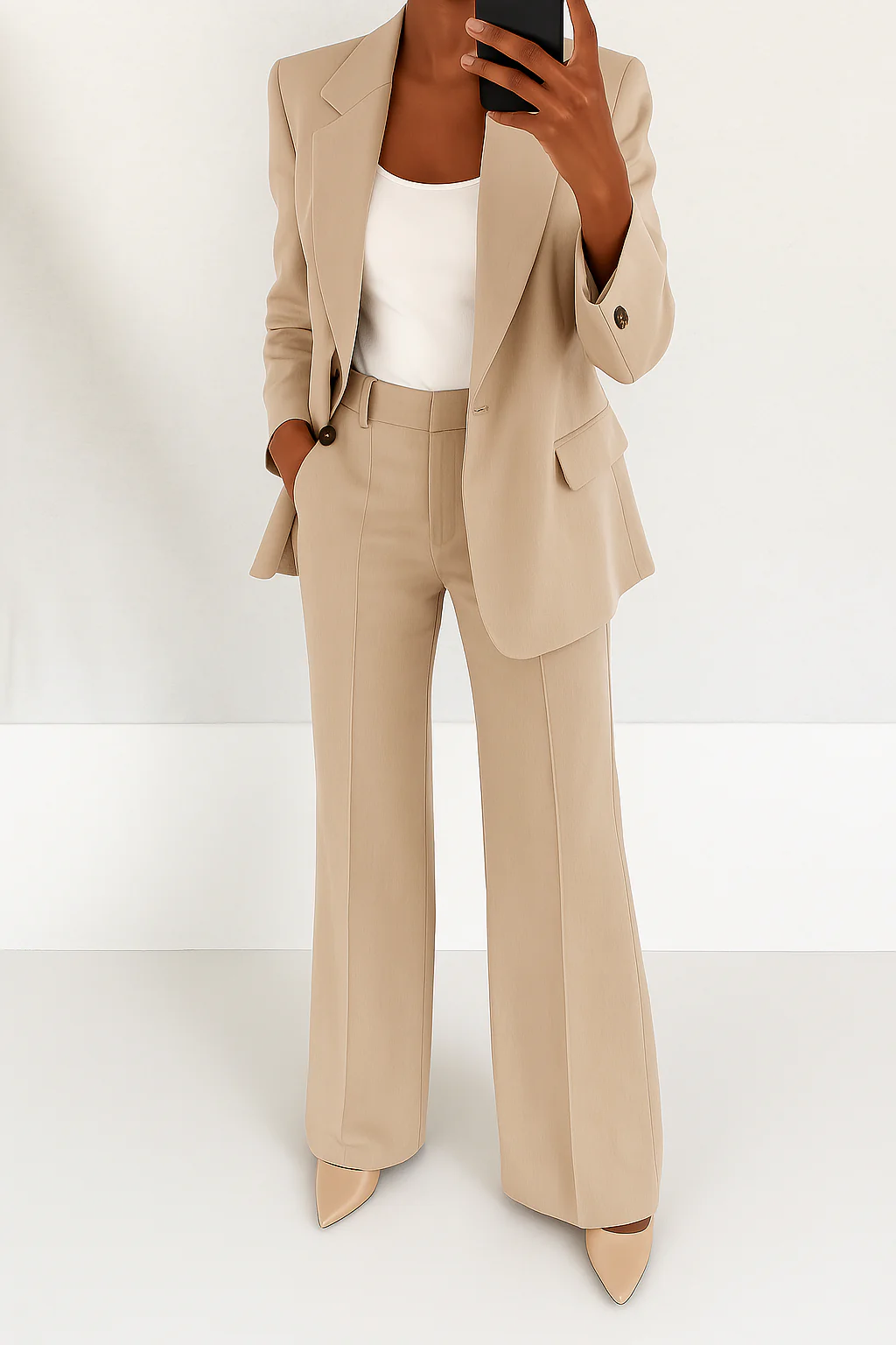 Carla | Hosenanzug mit Blazer und weiter Hose für Damen