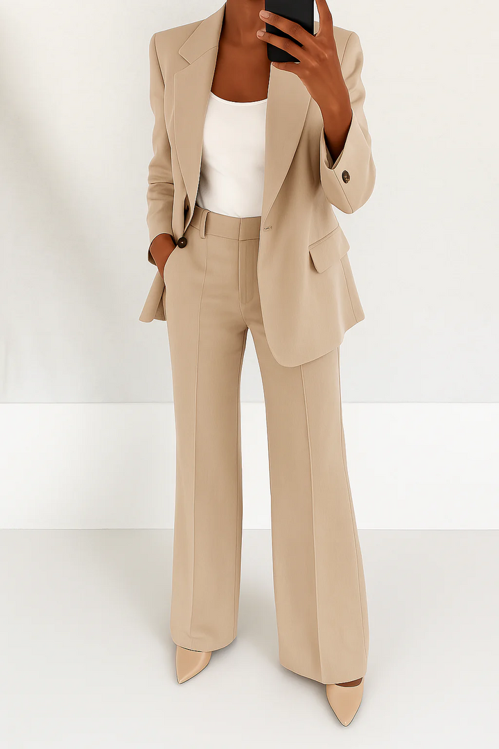 Carla | Hosenanzug mit Blazer und weiter Hose für Damen