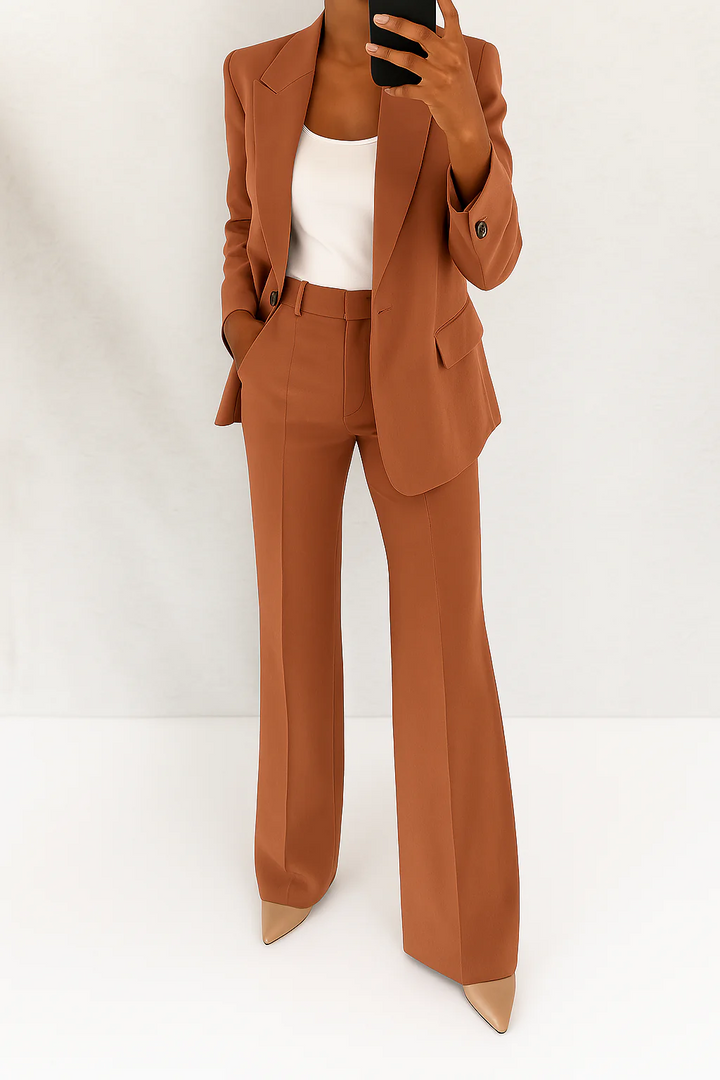 Carla | Hosenanzug mit Blazer und weiter Hose für Damen