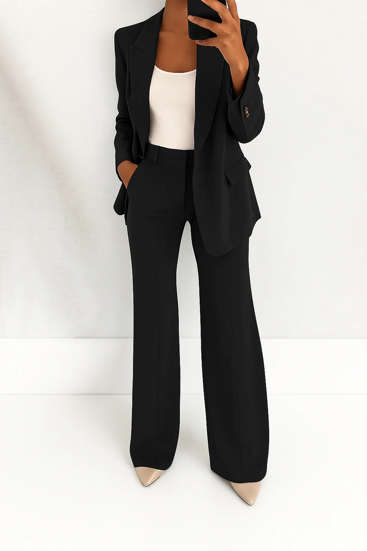 Carla | Hosenanzug mit Blazer und weiter Hose für Damen