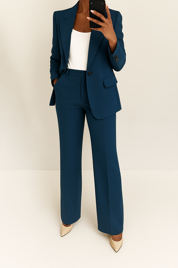 Carla | Hosenanzug mit Blazer und weiter Hose für Damen