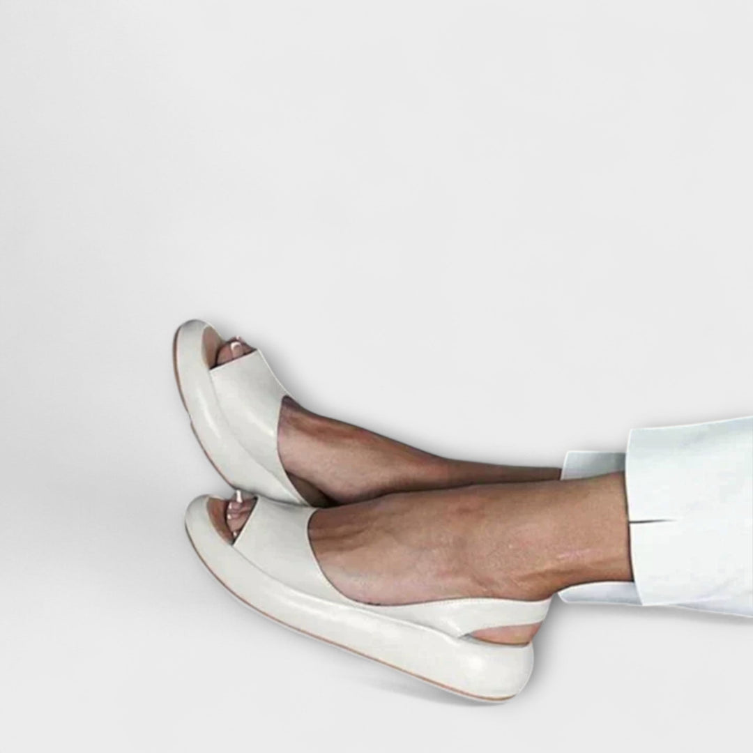 Edeltrud - Rosé Blockabsatz-Sandalen