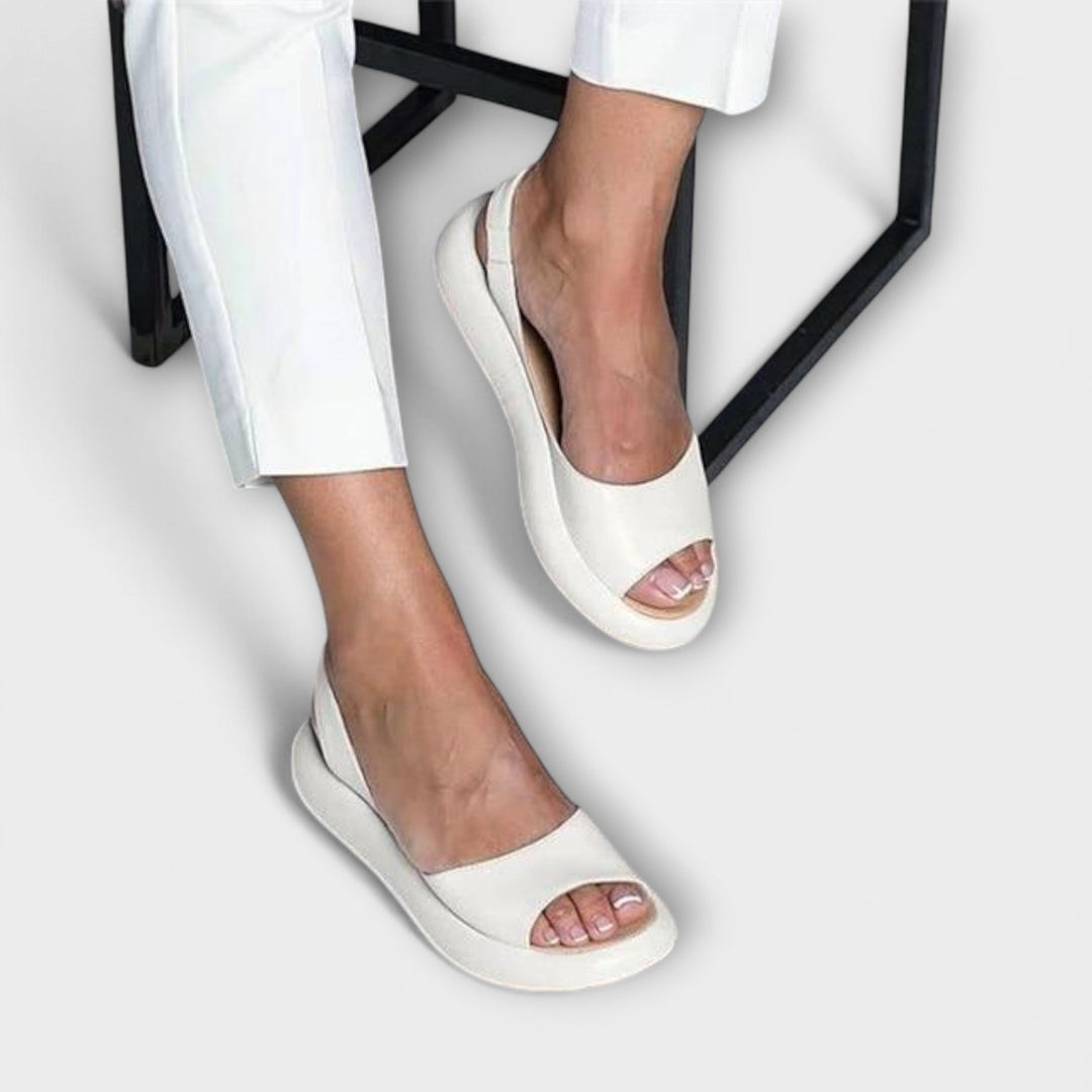 Edeltrud - Rosé Blockabsatz-Sandalen