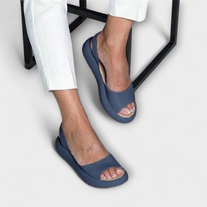 Edeltrud - Rosé Blockabsatz-Sandalen