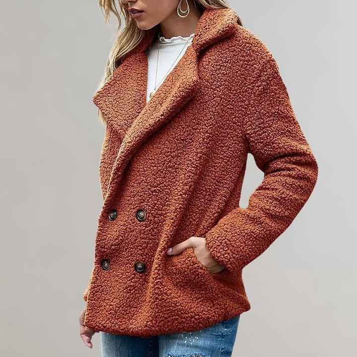 Noelia | Zweireihiger Teddy-Blazer für Damen