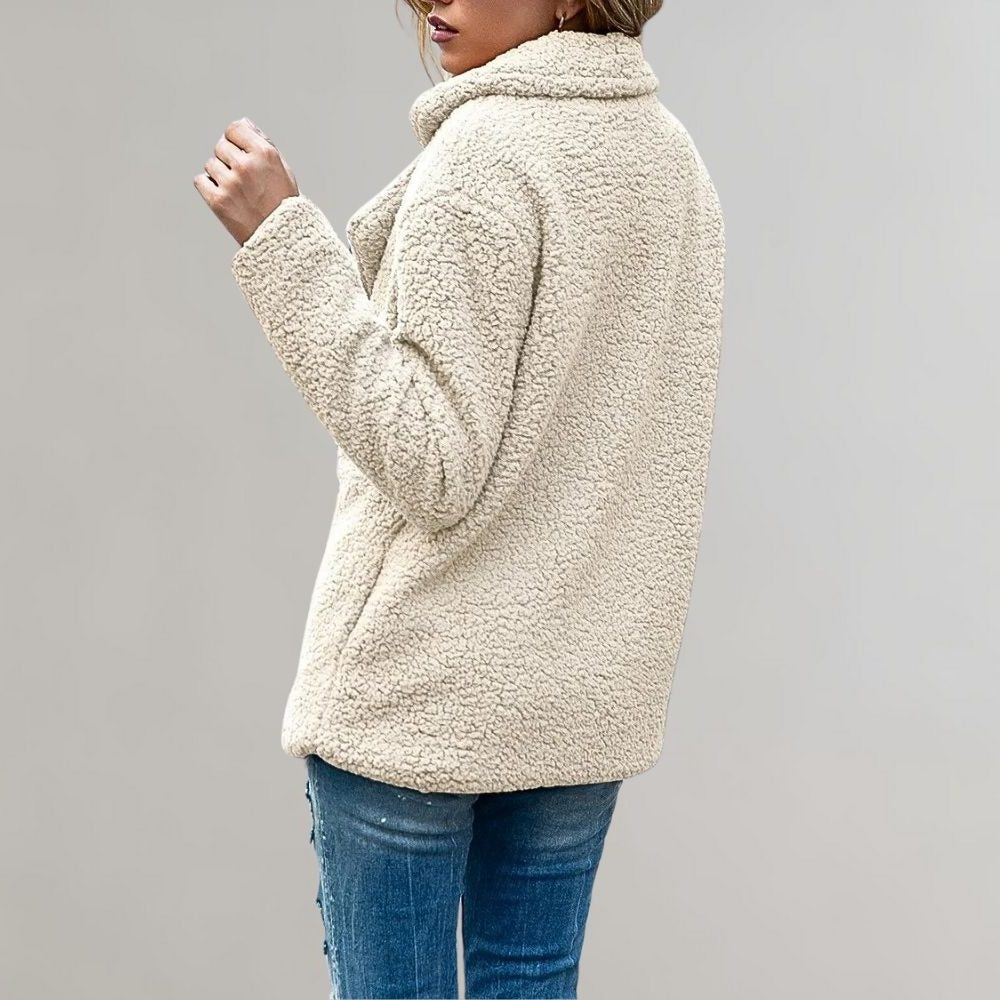 Noelia | Zweireihiger Teddy-Blazer für Damen