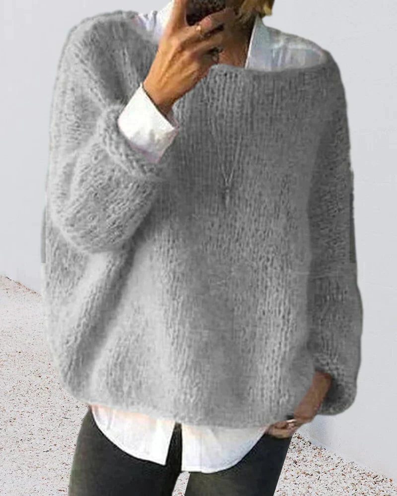 Saraid | Oversized-Mohair-Strickpullover für Damen