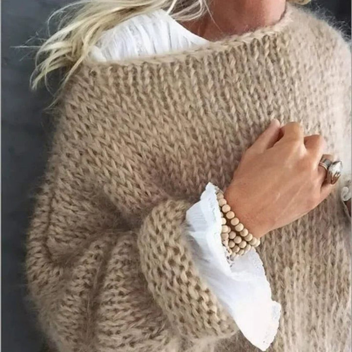Saraid | Oversized-Mohair-Strickpullover für Damen