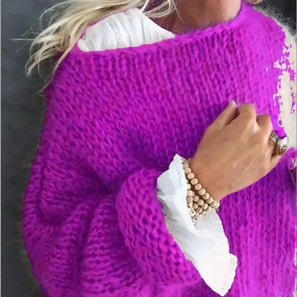 Saraid | Oversized-Mohair-Strickpullover für Damen