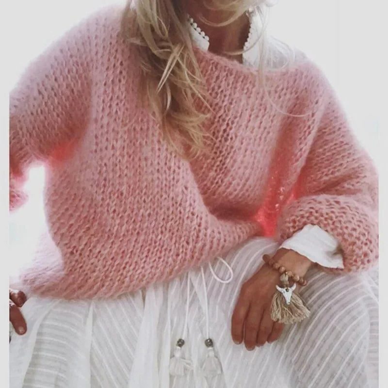 Saraid | Oversized-Mohair-Strickpullover für Damen