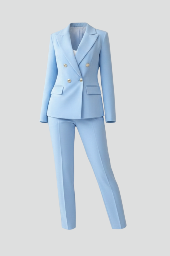 Scarlett | Zweireihiger Hosenanzug mit Blazer für Damen
