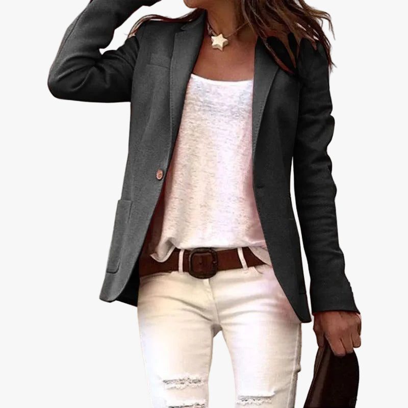 Theophania | Blazer mit Reverskragen und Einknopfverschluss für Damen