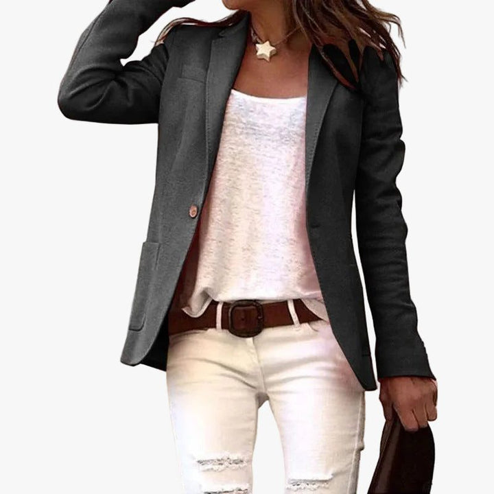 Theophania | Blazer mit Reverskragen und Einknopfverschluss für Damen