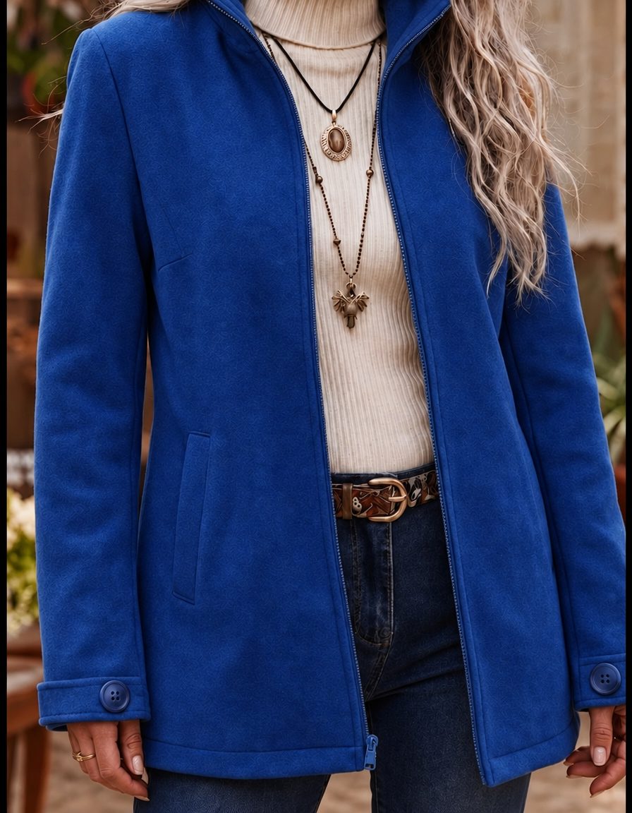 Unna | Jacke mit Stehkragen und Reissverschluss für Damen