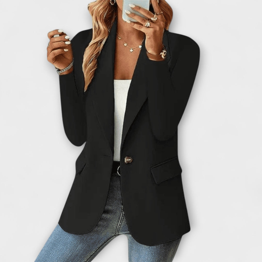 Delilah - Schwarze schicke Damen-Blazerjacke